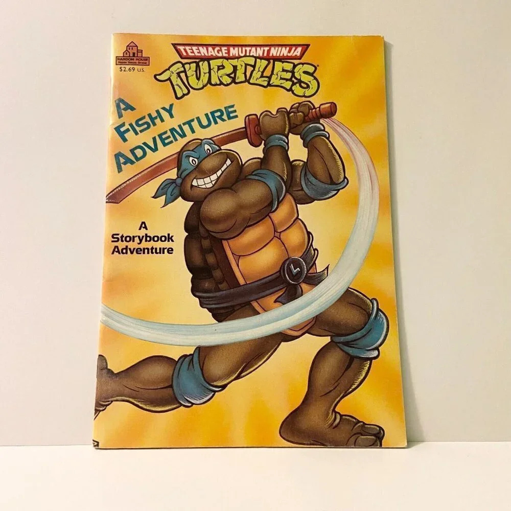 Vintage 1990 TMNT A Fishy Adventure  Teenage Mutant Ninja Turtles Storybook